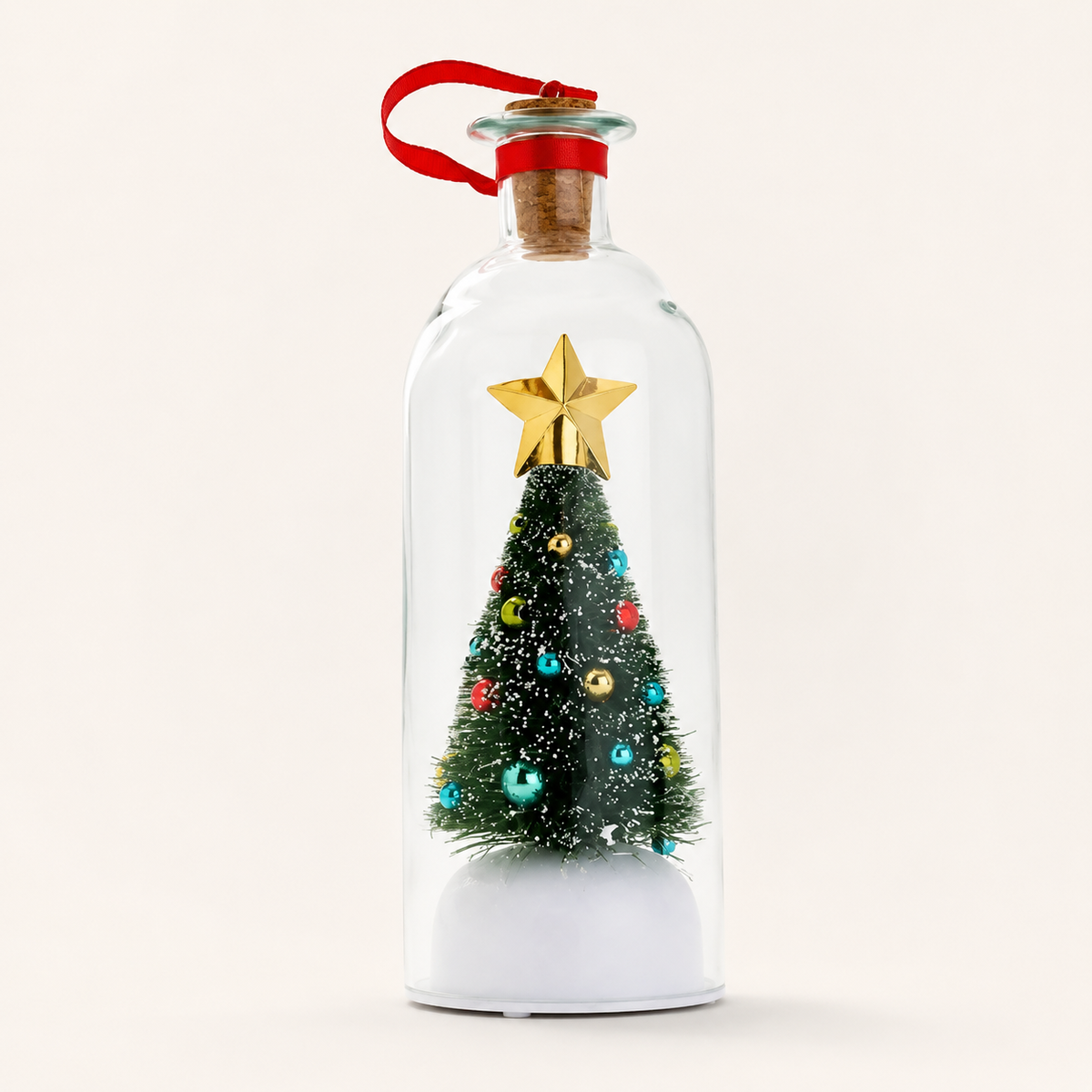 EverVoice green recordable Christmas message bottle studio