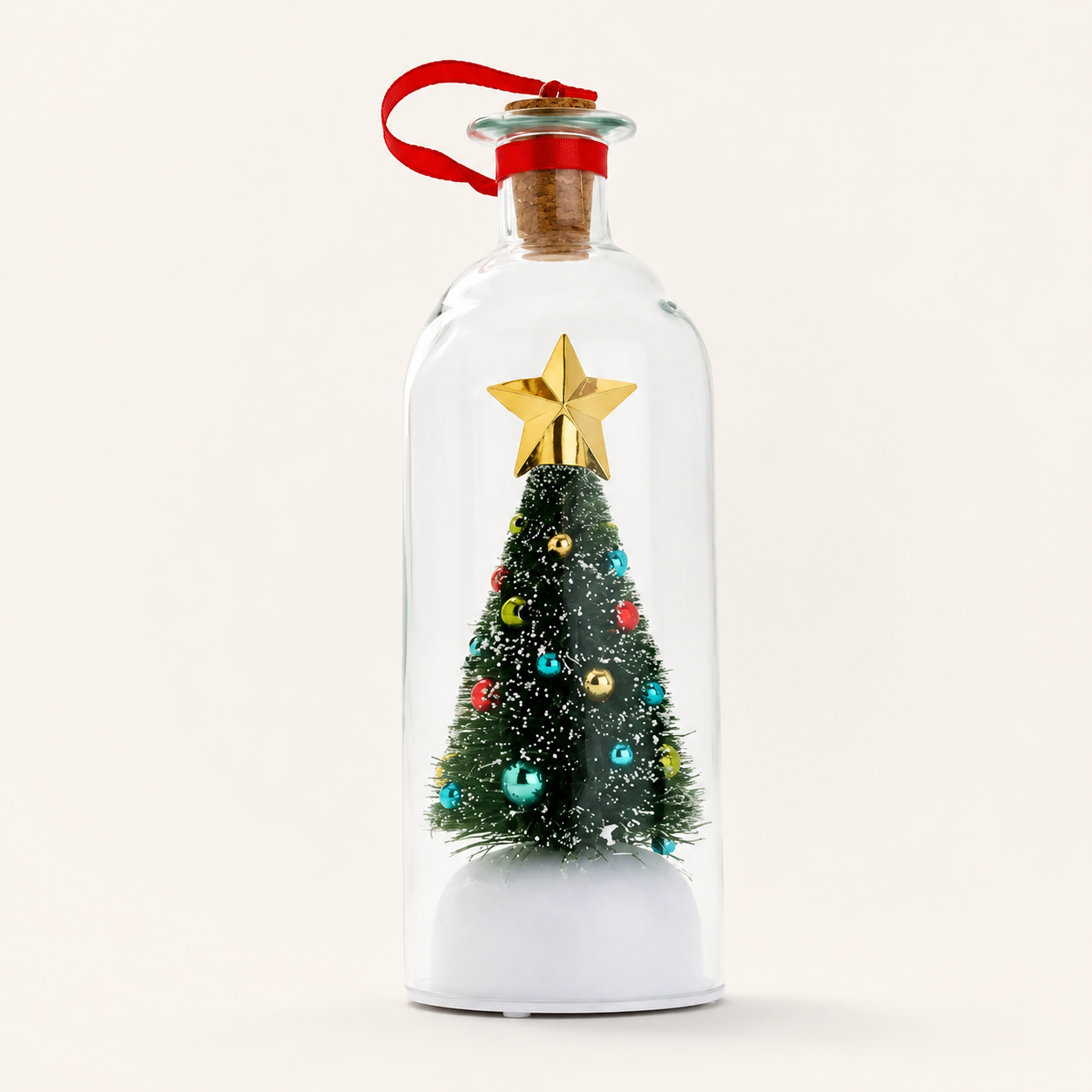 EverVoice green recordable Christmas message bottle studio