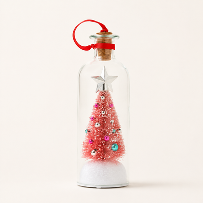 EverVoice pink recordable Christmas message bottle studio